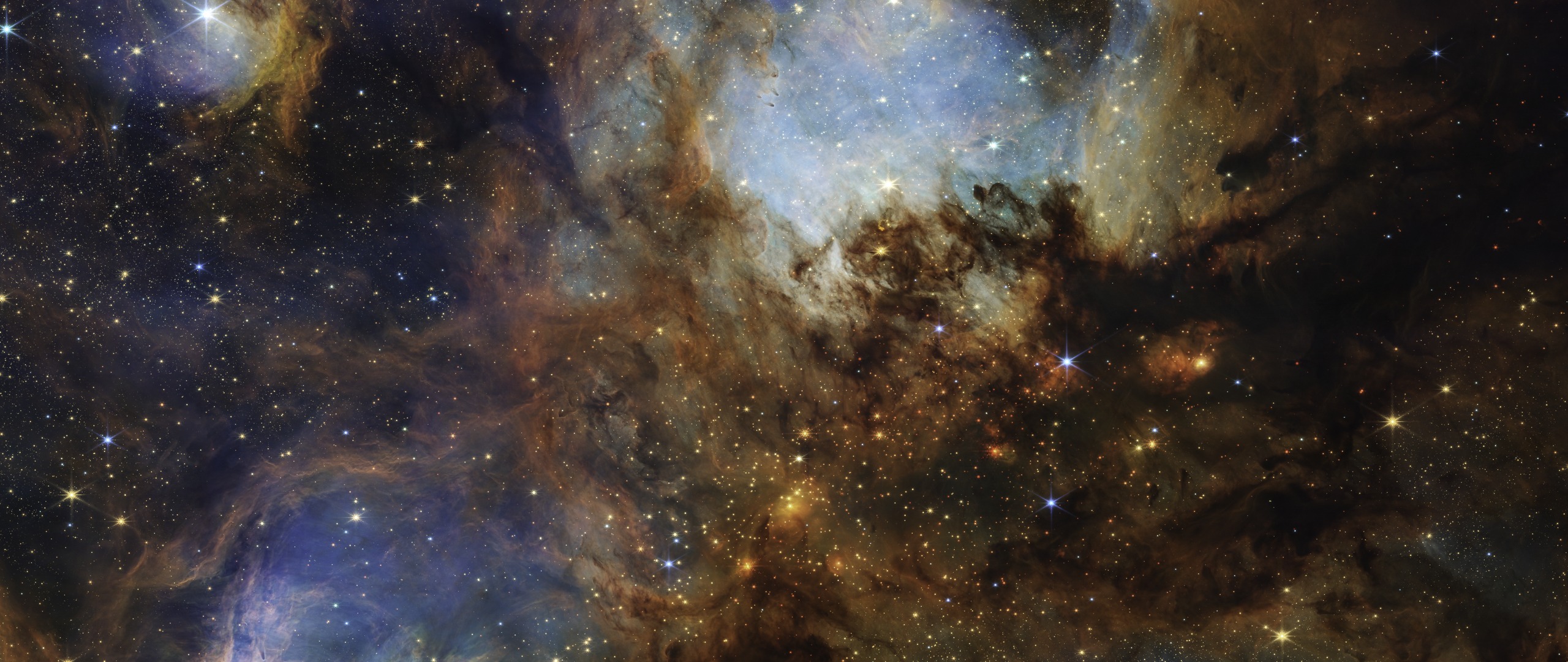 Cat's Paw Nebula, NGC 6334 — Ultrawide 1080p