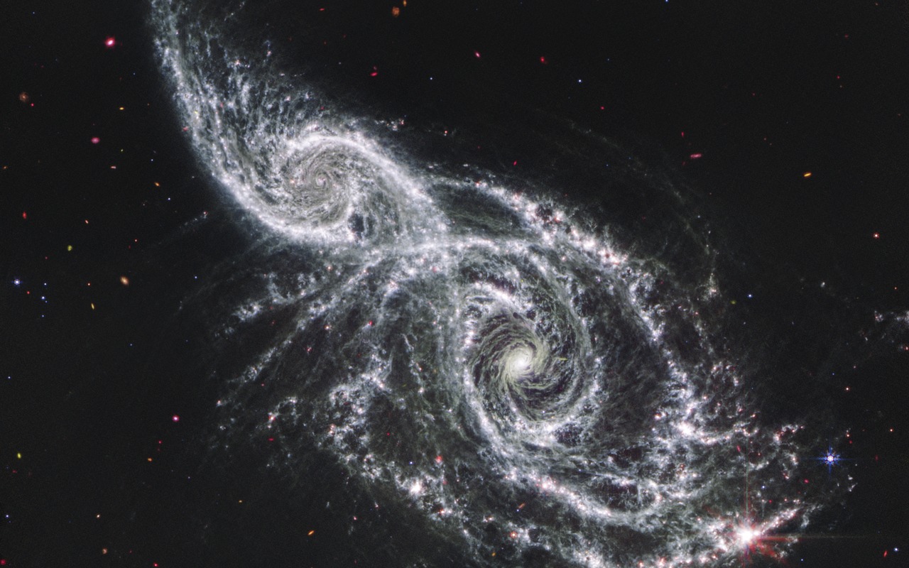 IC 2163 and NGC 2207 — Steam Deck