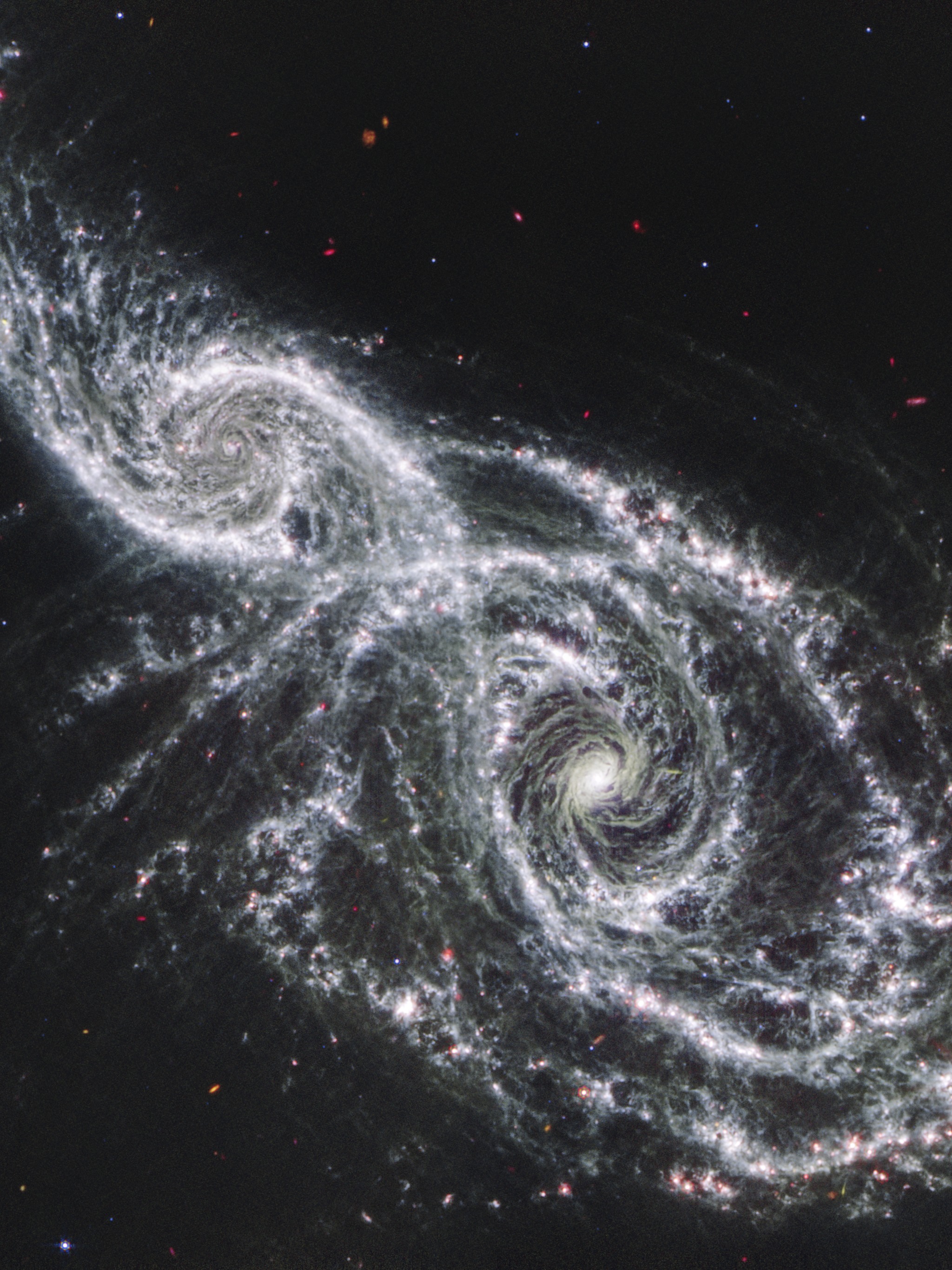 IC 2163 and NGC 2207 — iPad