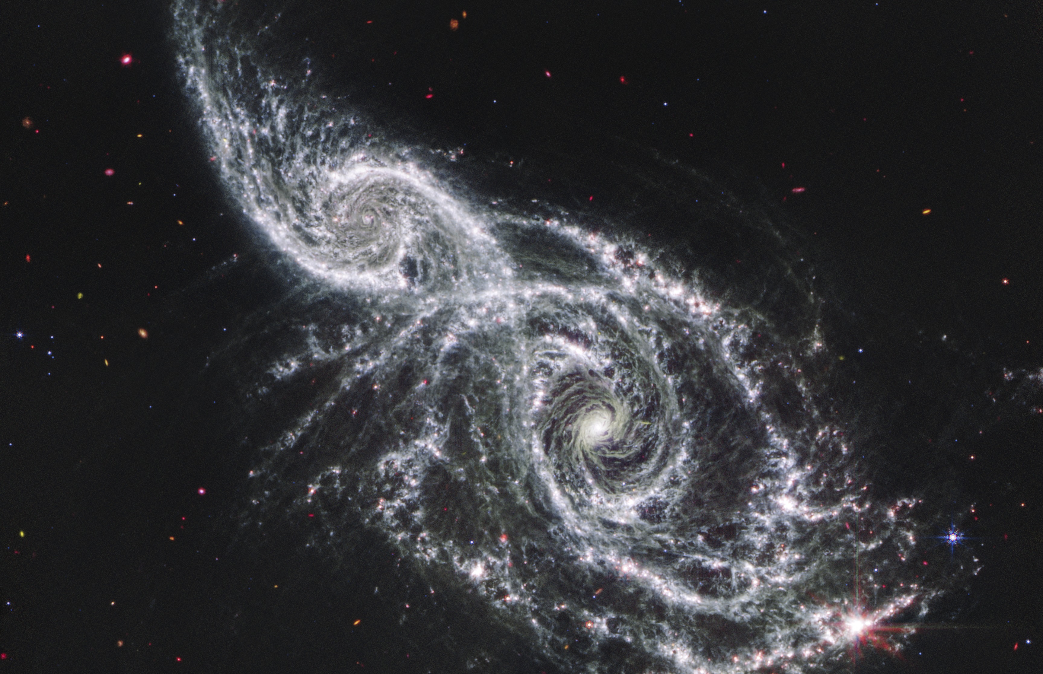 IC 2163 and NGC 2207 — MacBook 16"