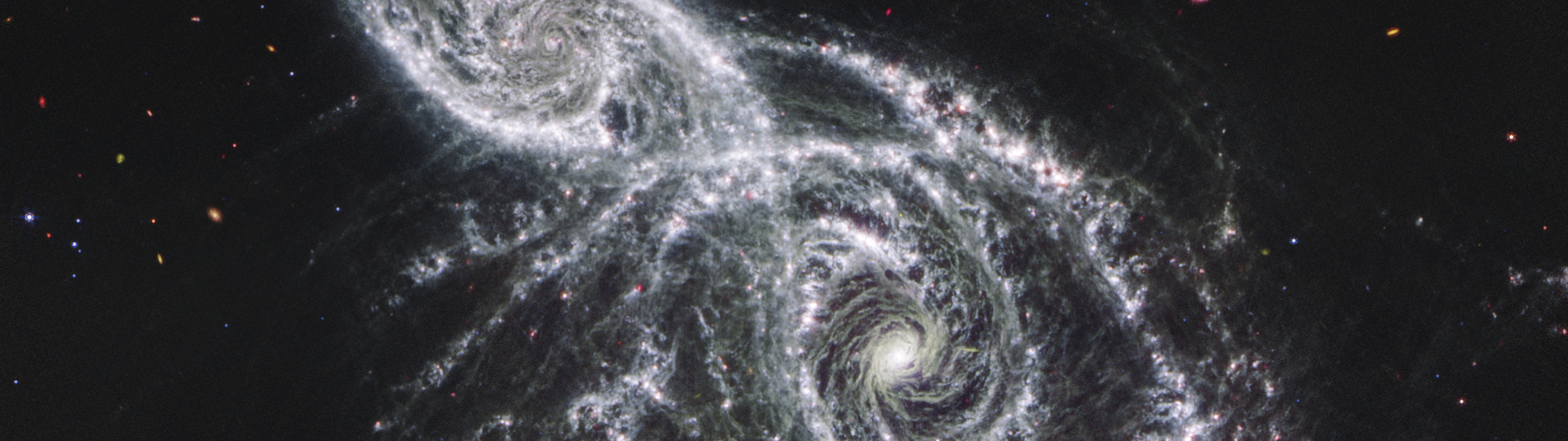 IC 2163 and NGC 2207 — Super Ultrawide