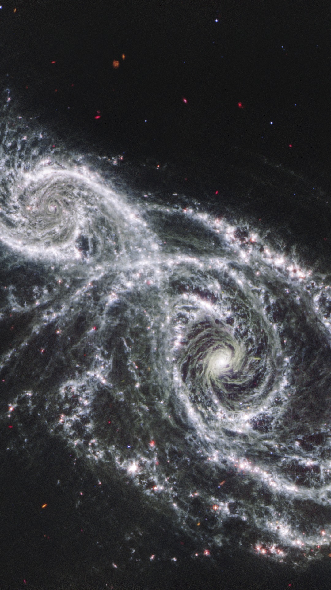 IC 2163 and NGC 2207 — AMOLED Optimised
