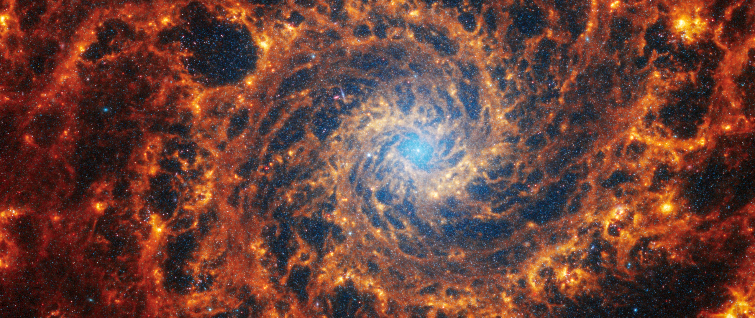 NGC 628; M74 — Ultrawide 1080p