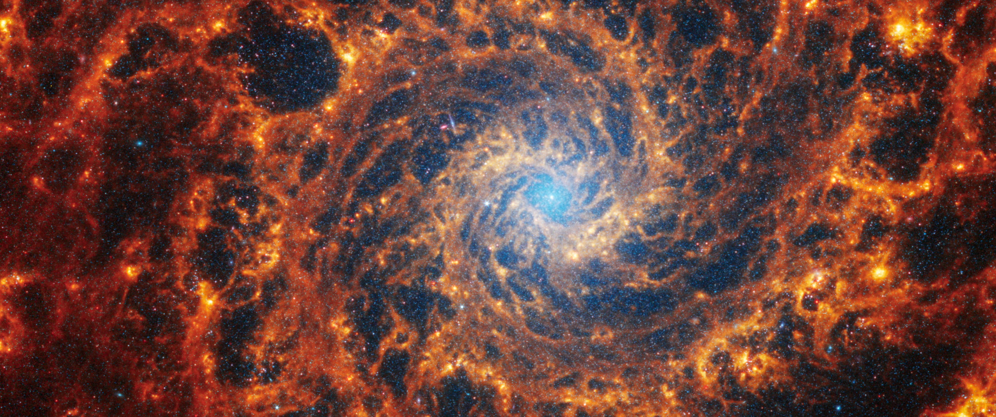 NGC 628; M74 — Ultrawide 1440p