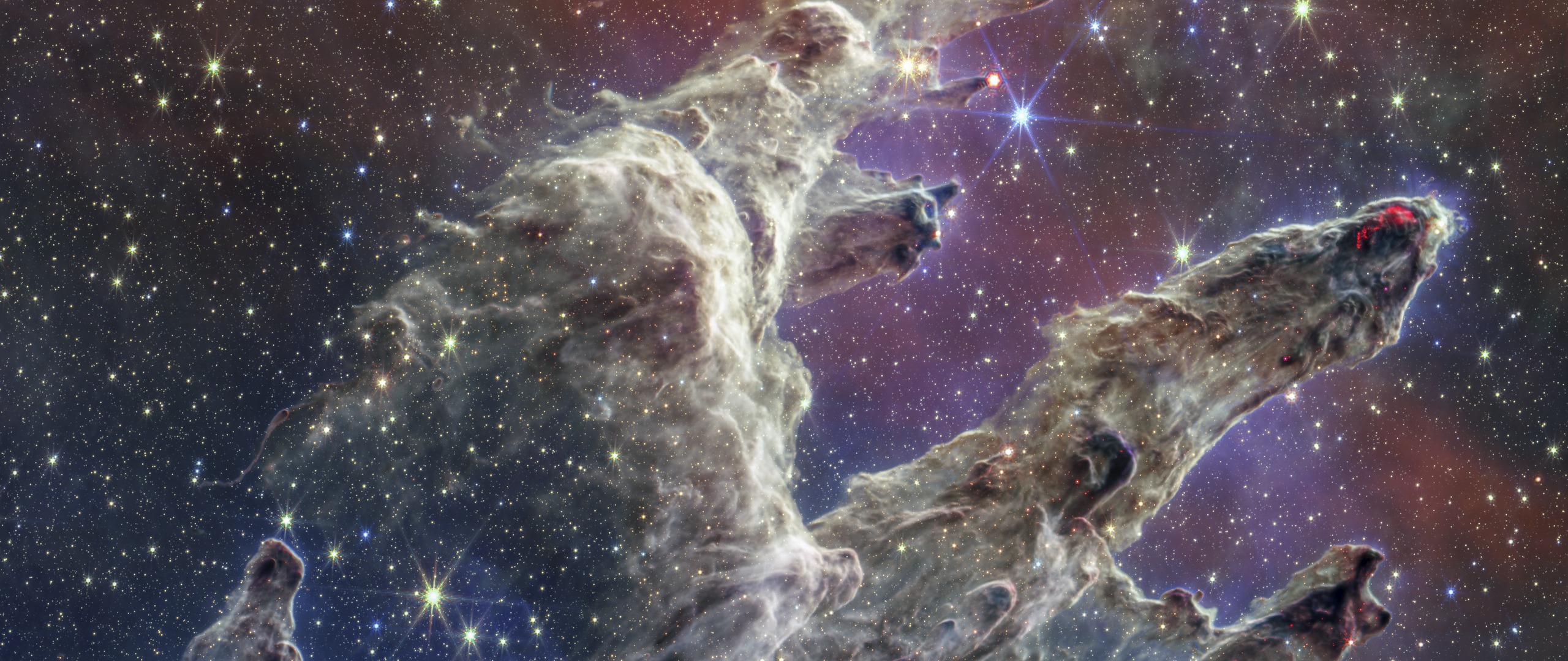 Pillars of Creation, M16, Eagle Nebula — Ultrawide 1080p
