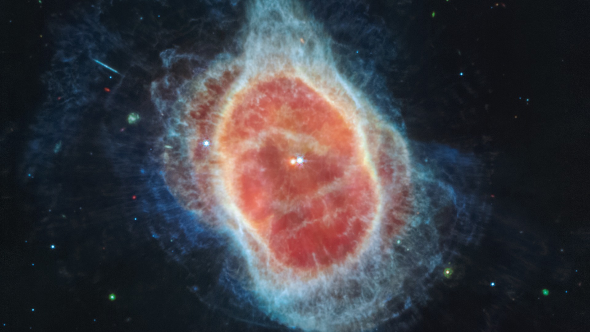 Southern Ring Nebula (MIRI Image) — Desktop HD