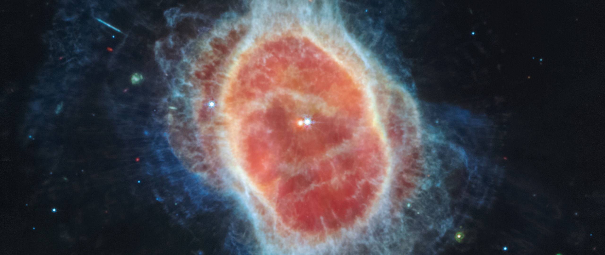Southern Ring Nebula (MIRI Image) — Ultrawide 1080p