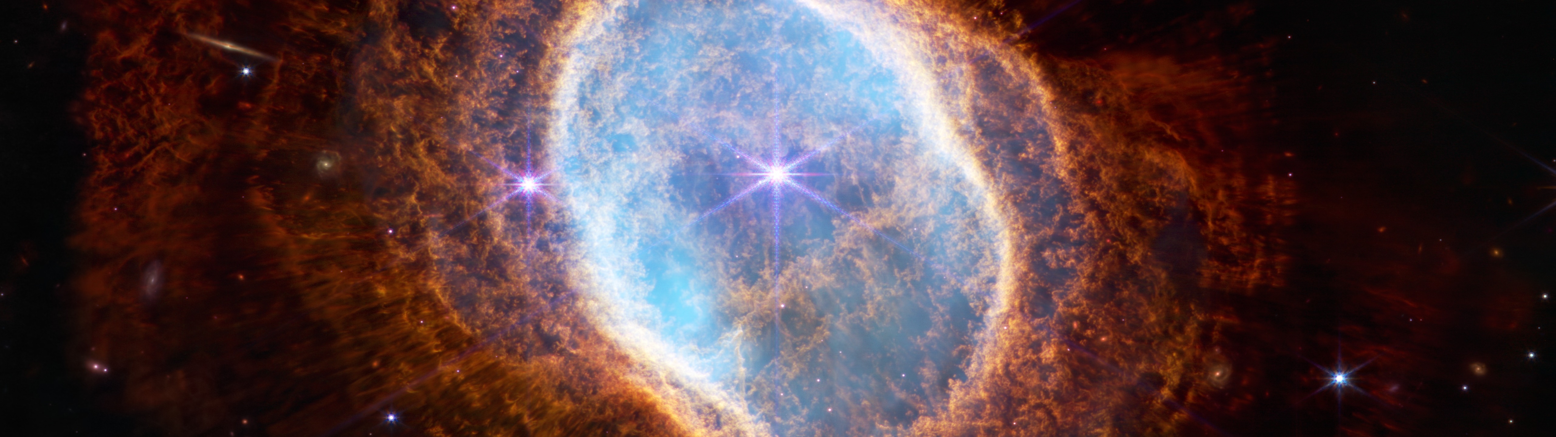 Southern Ring Nebula, NGC 3132 — Super Ultrawide