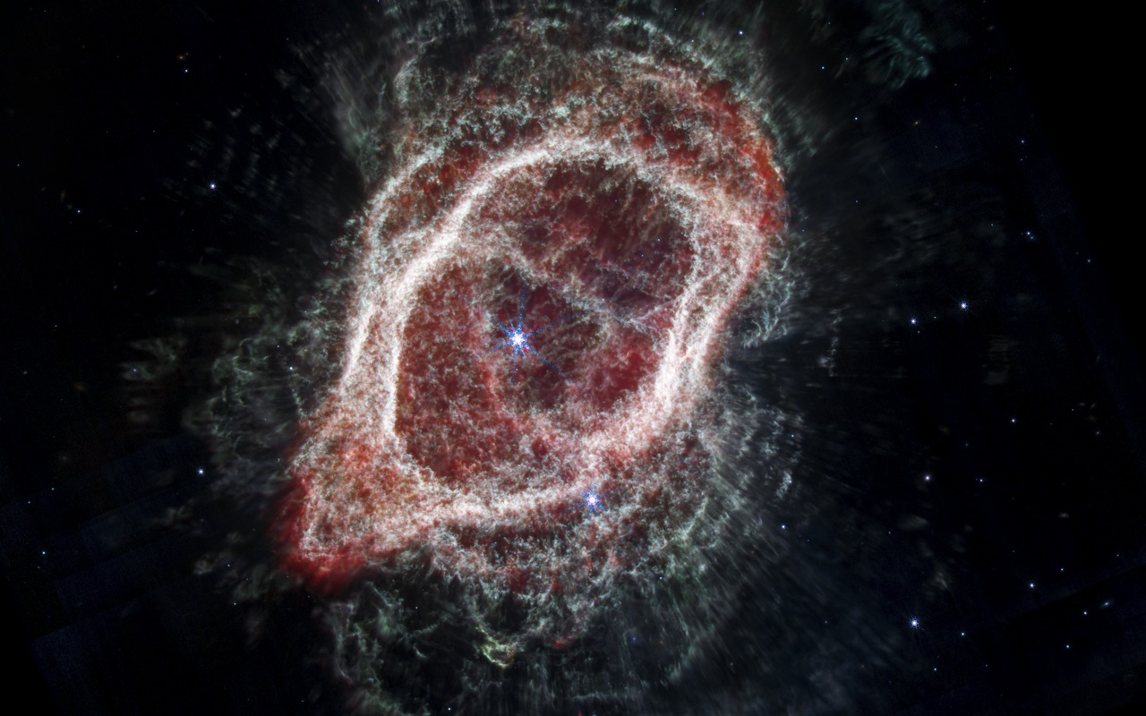 Southern Ring Nebula, Scattered Outflow — Steam Deck