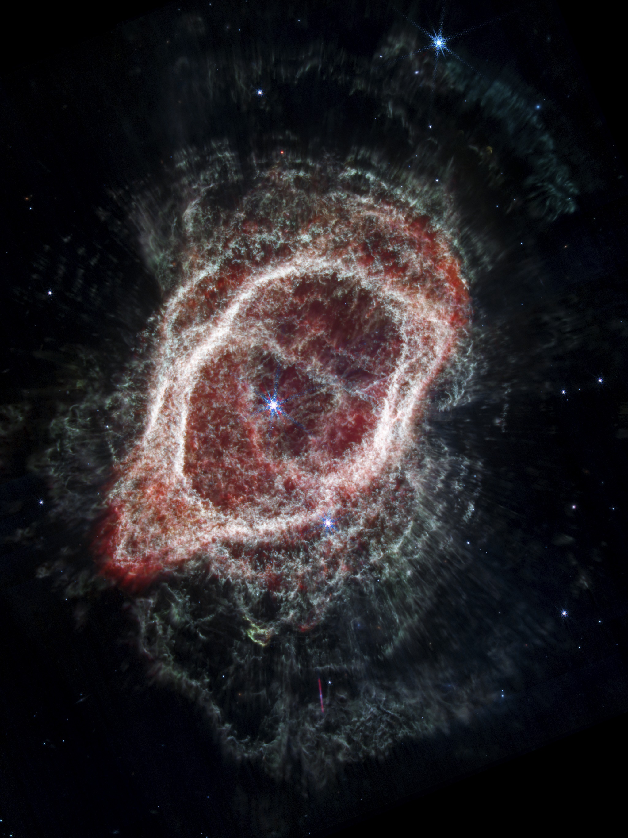 Southern Ring Nebula, Scattered Outflow — iPad