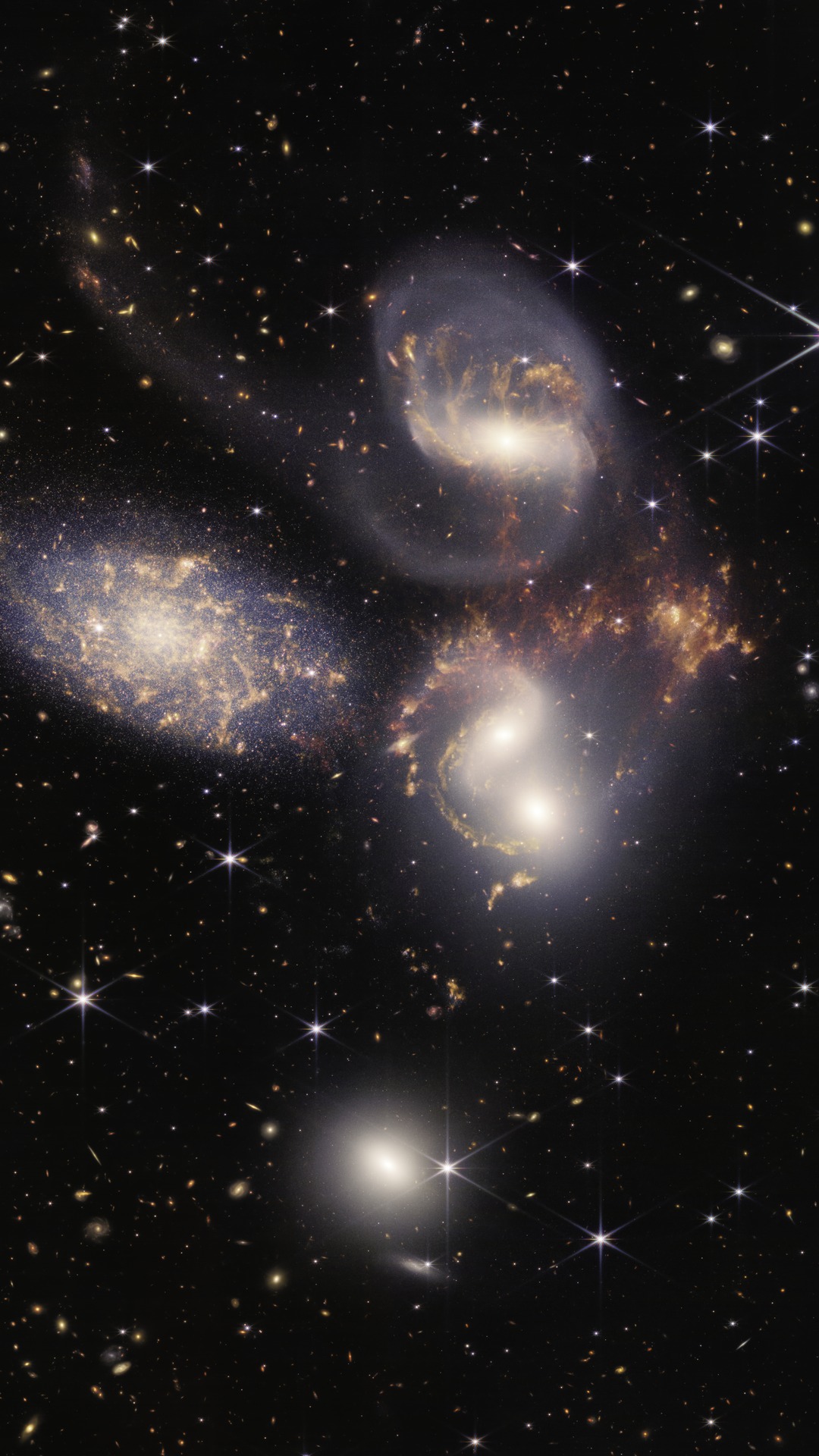 Stephan's Quintet, HCG 92, NIRCam and MIRI Composite — Android (Generic)