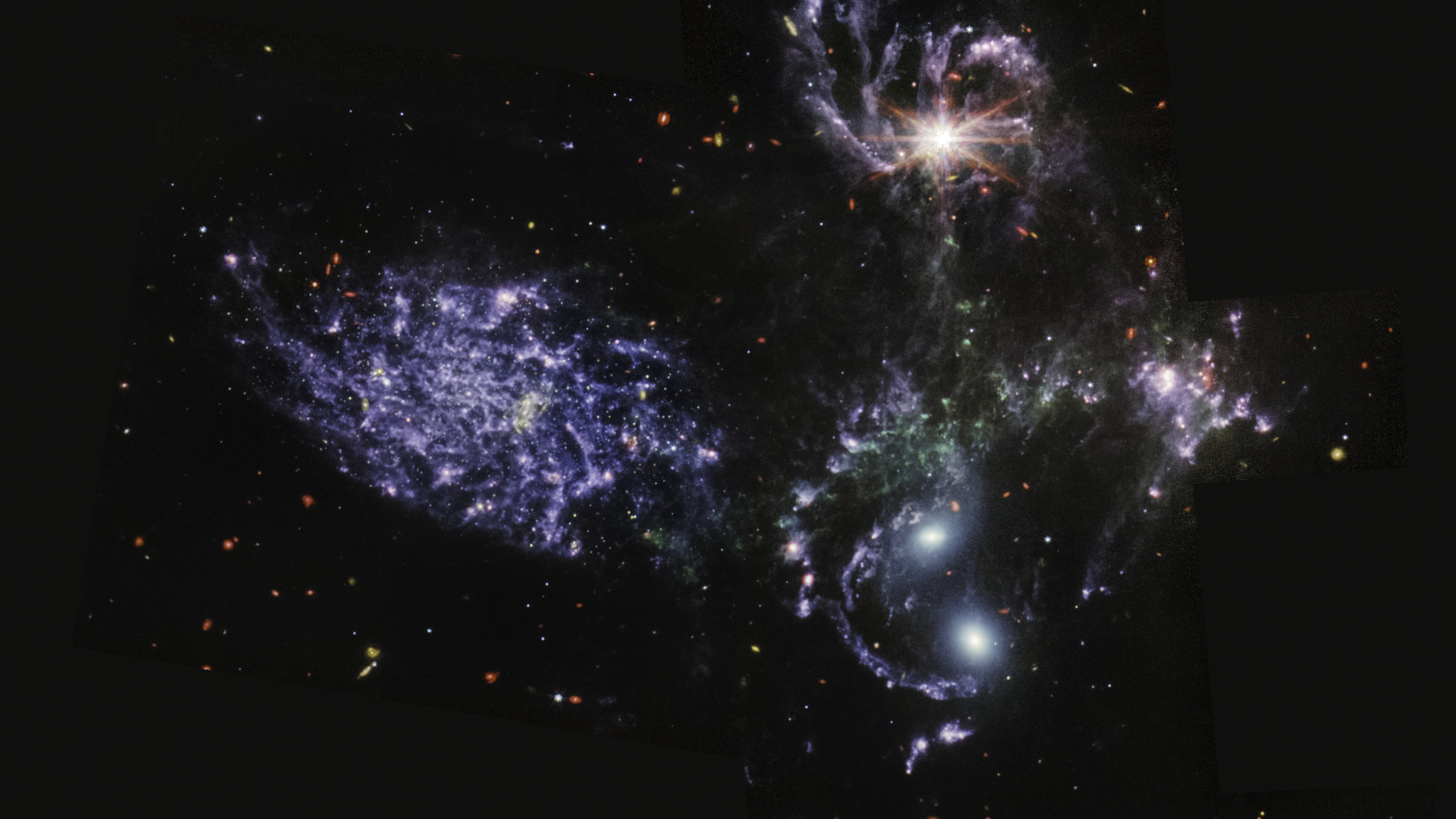 Stephan's Quintet, HCG 92, MIRI — Desktop 4K