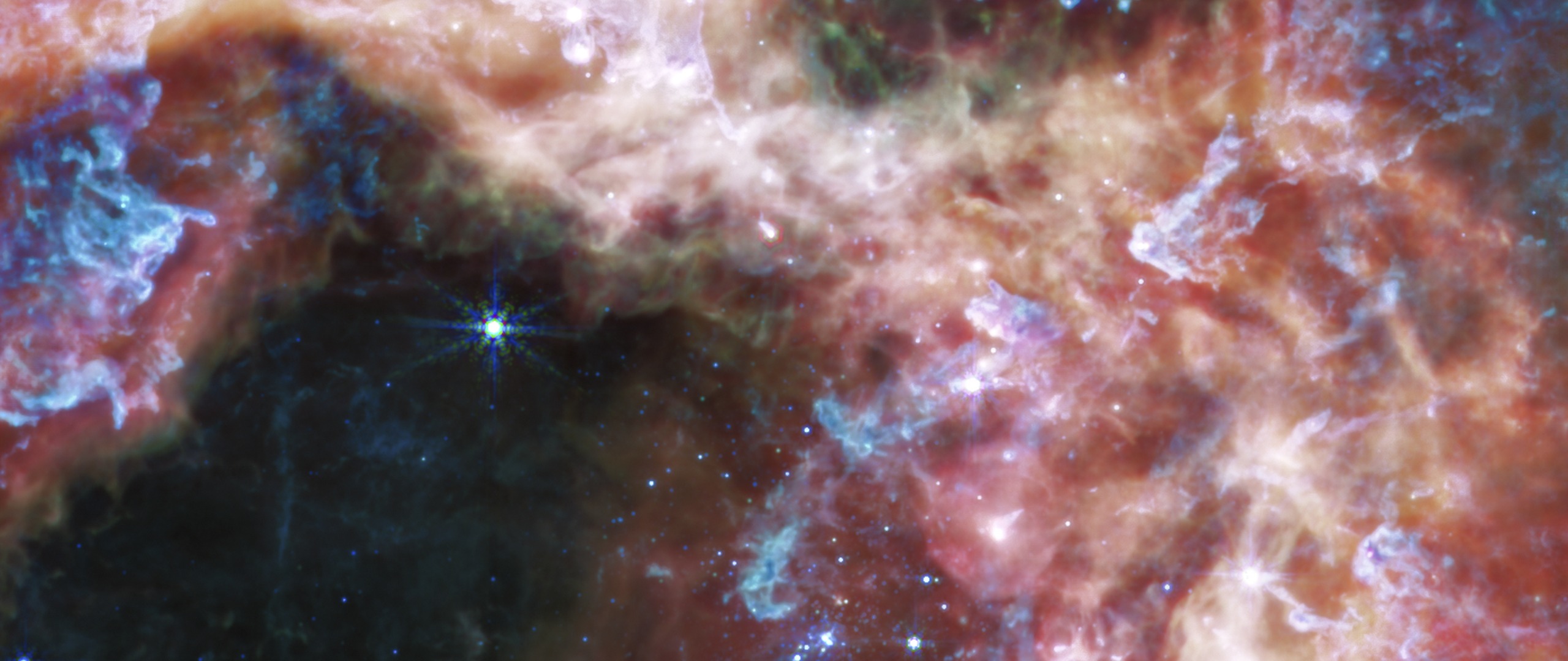 Tarantula Nebula, 30 Doradus, NGC 2070 — Ultrawide 1080p