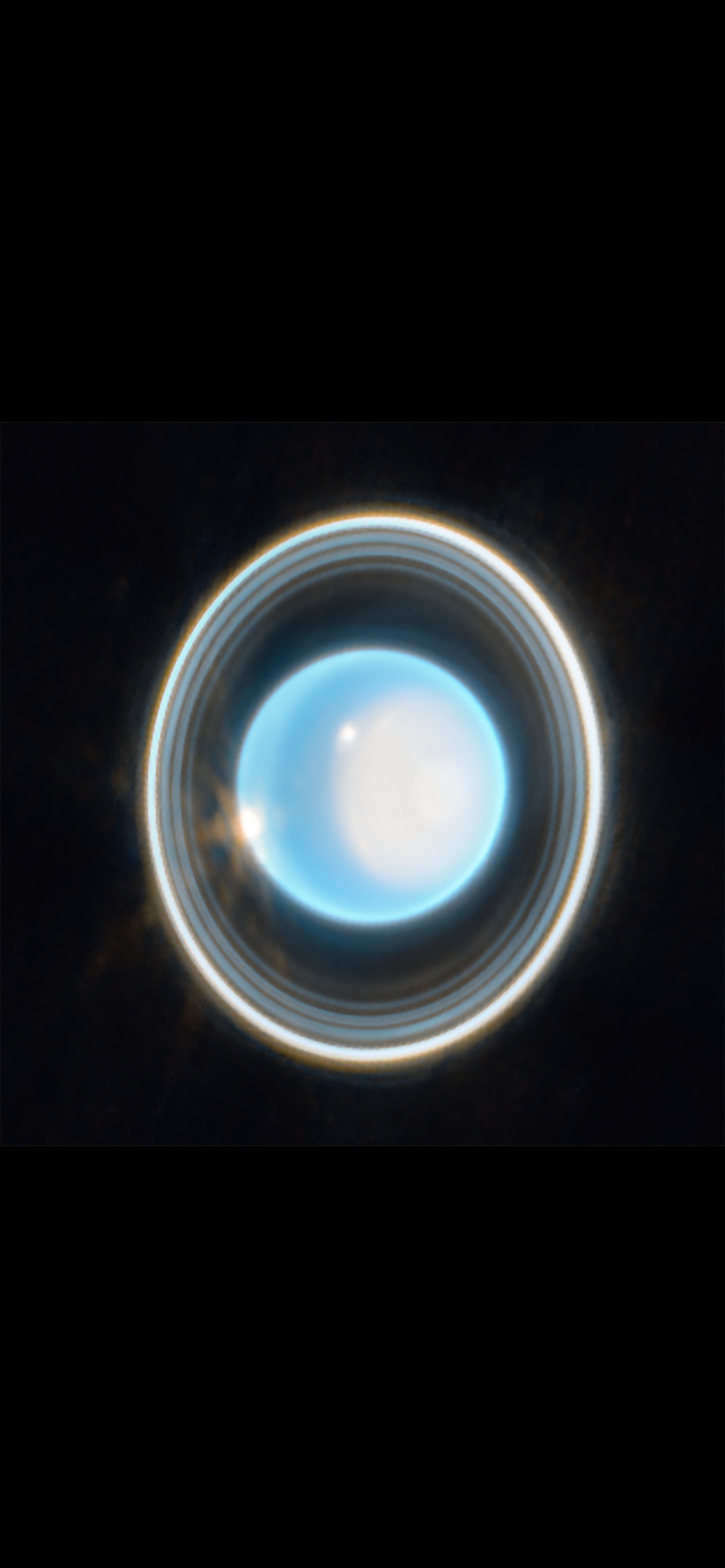 Uranus, Rings and Polar Cap — iPhone 17e