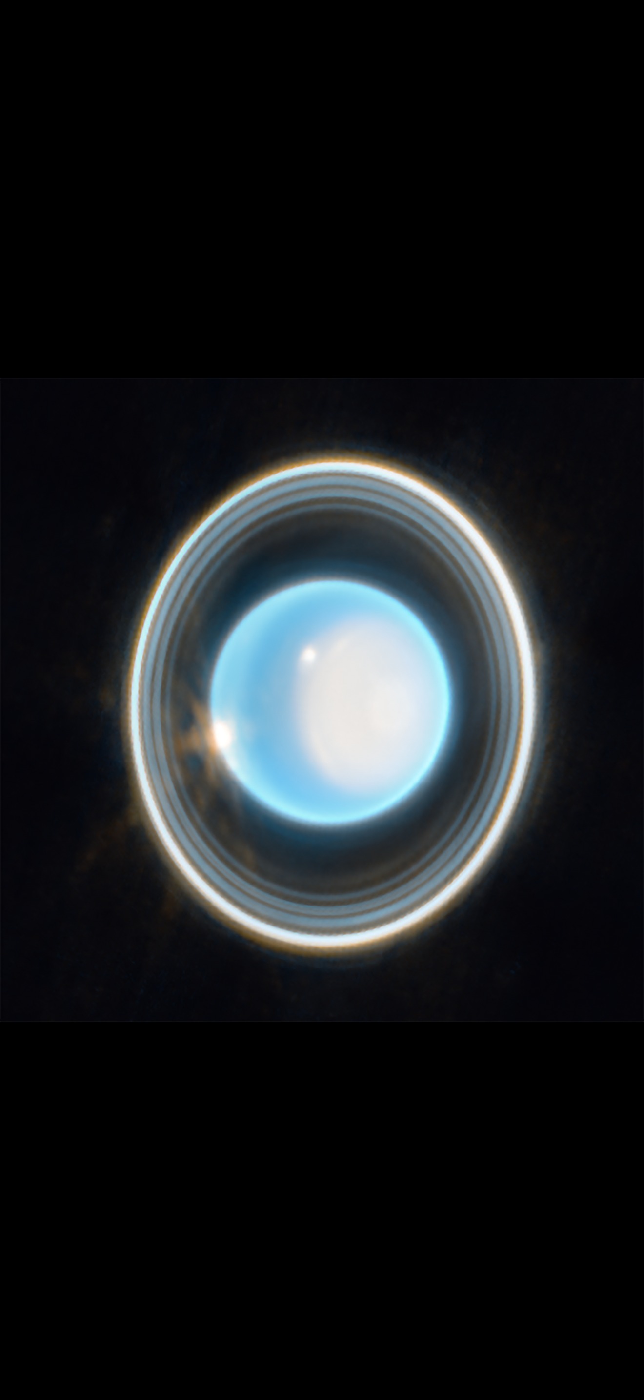 Uranus, Rings and Polar Cap — iPhone 17 Pro Max