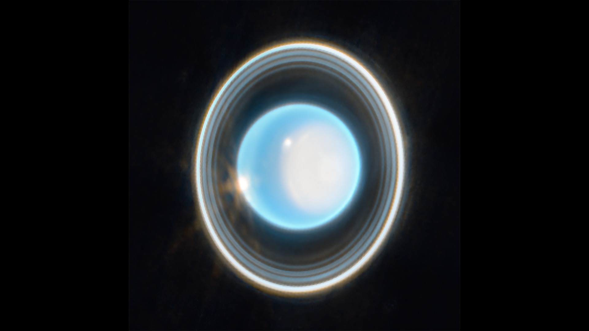 Uranus, Rings and Polar Cap — Desktop HD