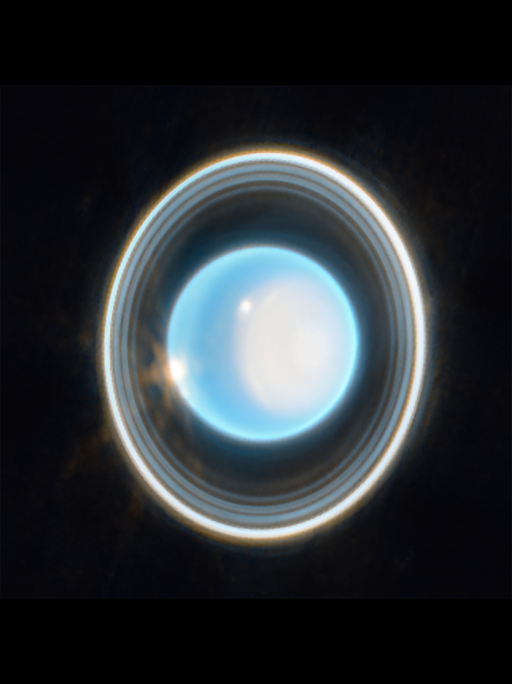 Uranus, Rings and Polar Cap — iPad