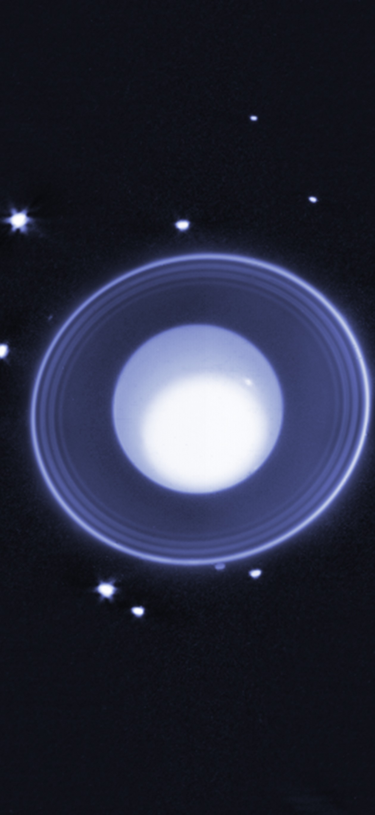 Uranus and Its New Moon — iPhone Air