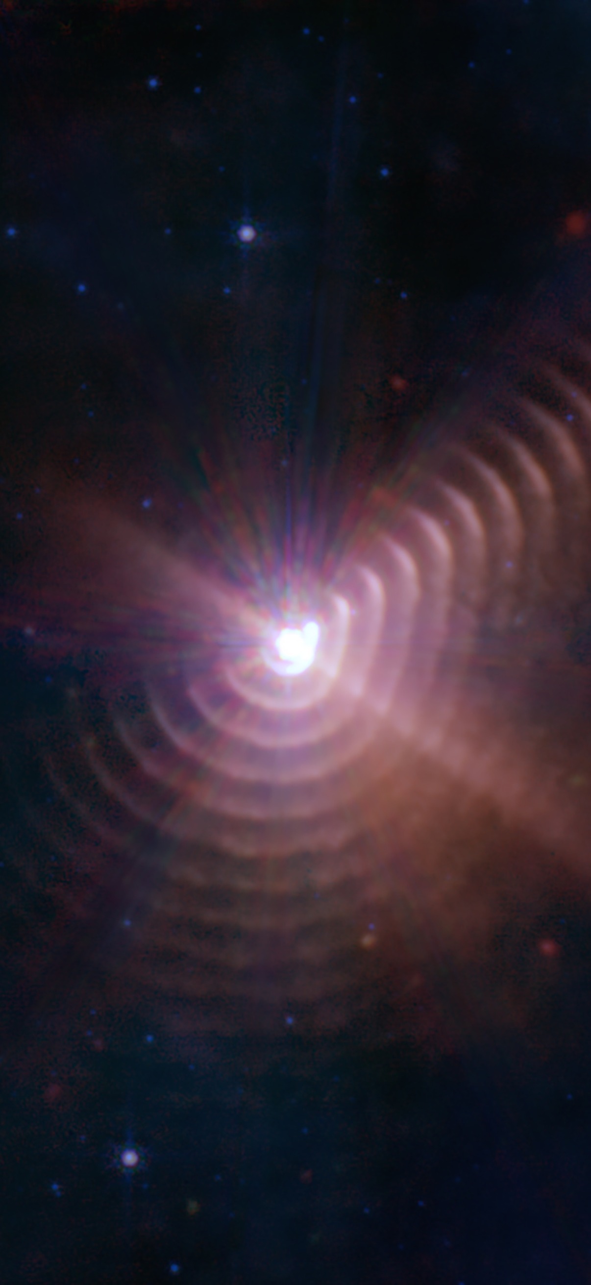Dust Rings in the Wolf-Rayet 140 System — iPhone 17